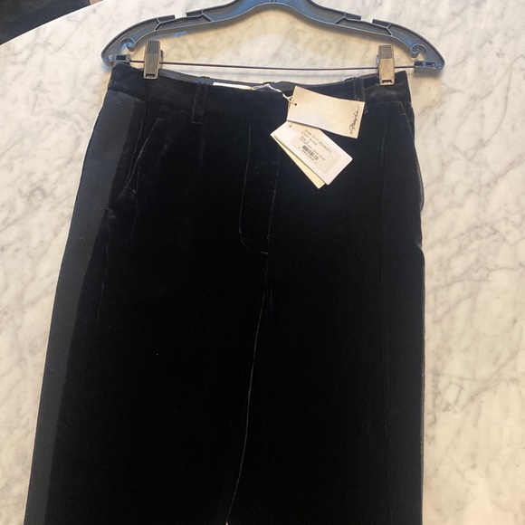 3.1 Phillip Lim Black Velvet Joggers 2 NWT - Picture 2 of 4